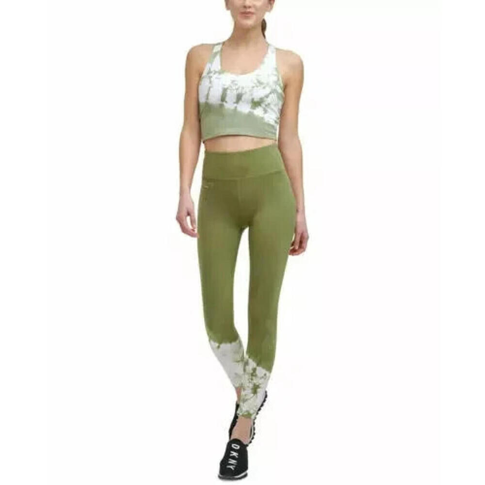 New DKNY Sport Women s Tie-Dyed-Hem 7/8 Leggings, Size: M - Picture 2 of 4